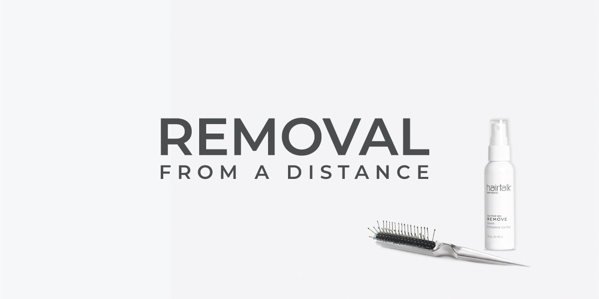 TapeIn Extensions Removal from a Distance hairtalk extensions