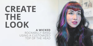 Create the Look: A Wicked Rockabilly Bang Using A Customized Top Of The Head